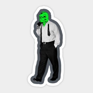 Business Man-Lizard Sticker